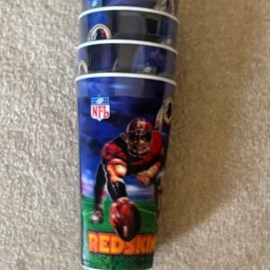 Vintage Washington Redskins Collectors hologram Cups